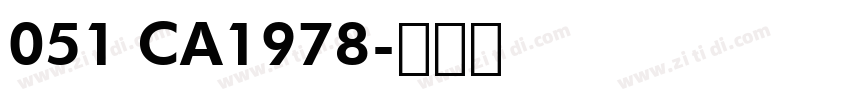 051 CA1978字体转换